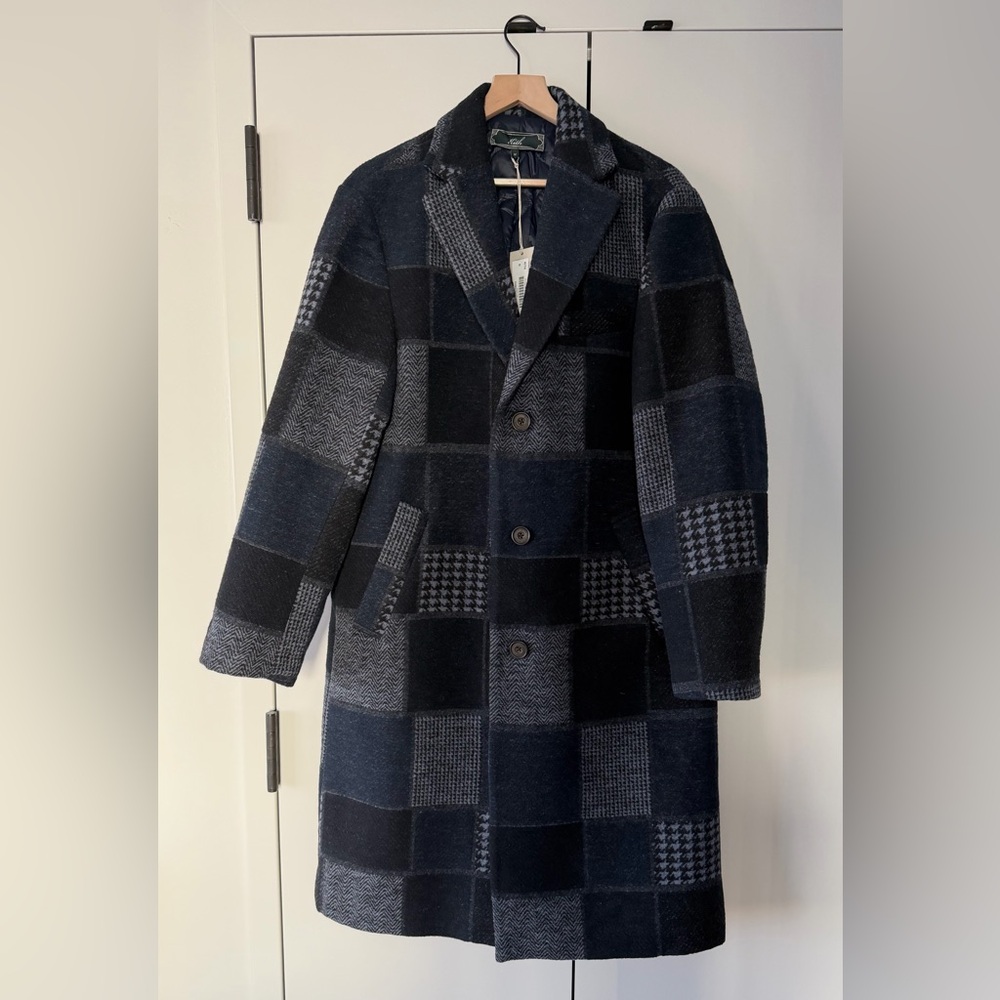 New KITH Payton Car Coat Patchwork Medium - Picture 3 of 5